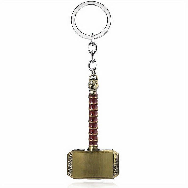 Epic Movie-Themed Hammer Keychain with Bottle Opener - Durable Alloy, Unplated, Perfect Gift for Men