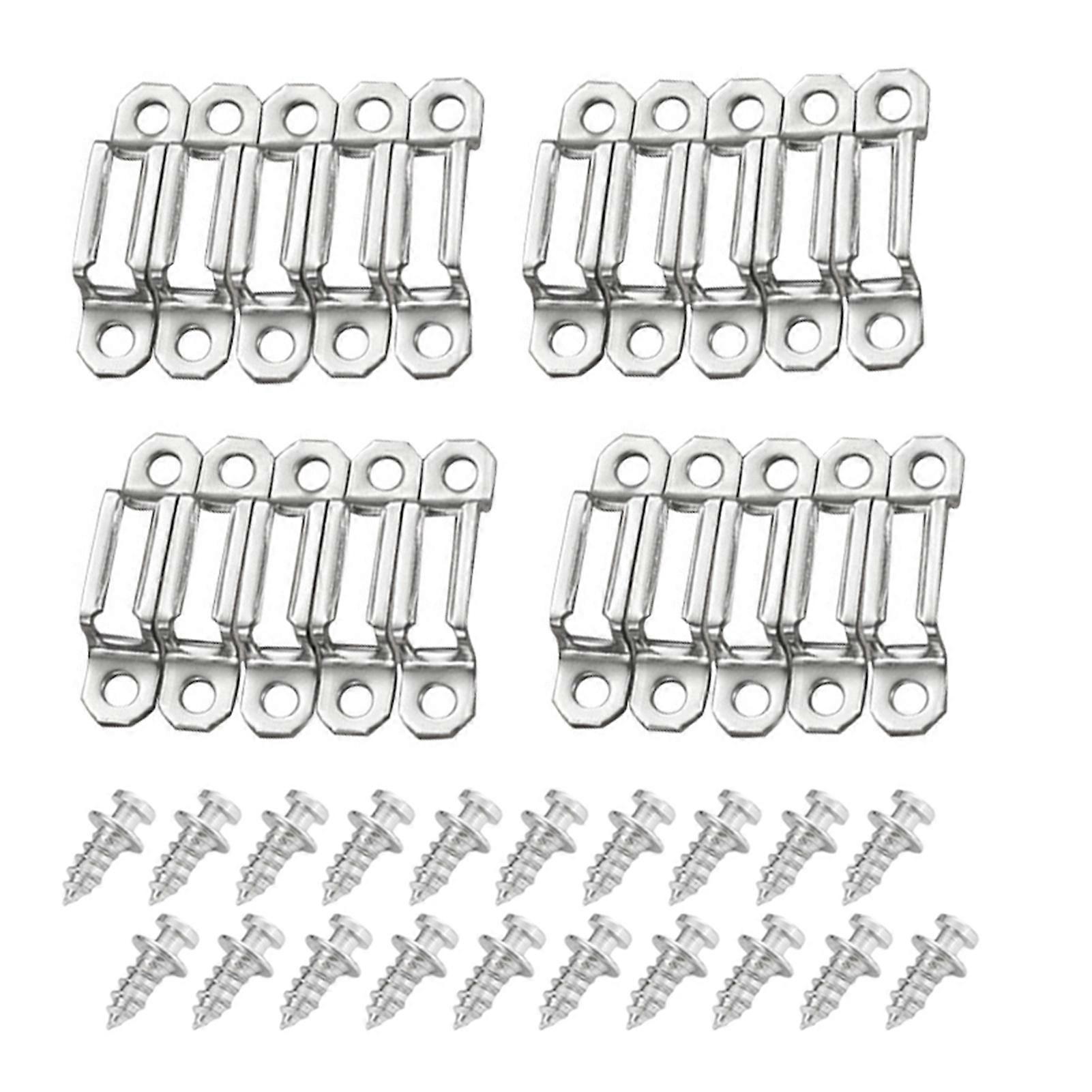 20pcs 1.3 Thick Pass-Through Connector Buckle with Screw Heavy Duty Rust-Proof Fasteners Tool for Lockers