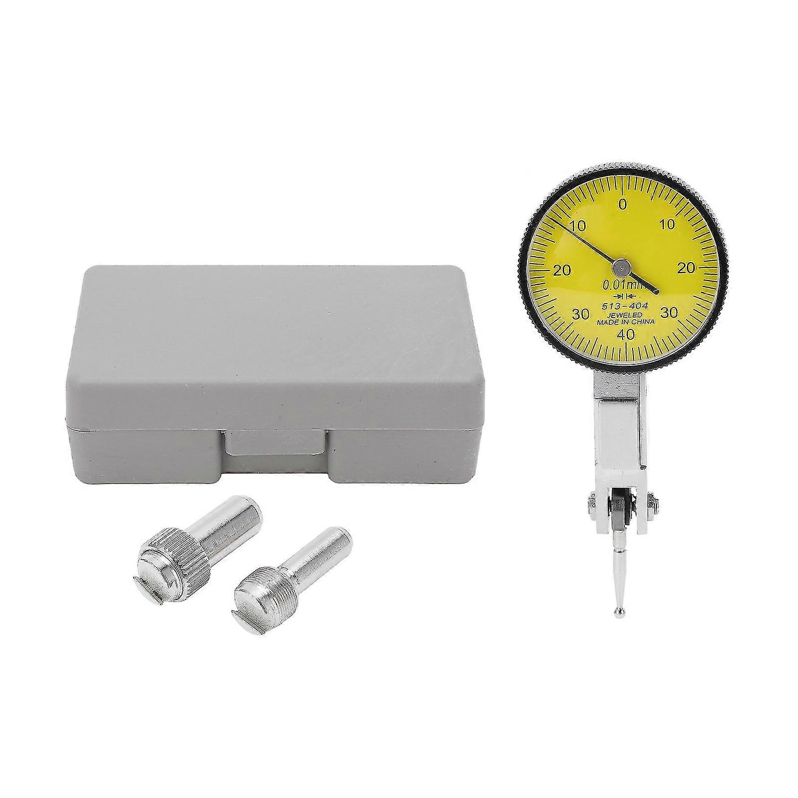 0-40mm Range 0.01mm Accuracy Dial Test Indicator - Precise Yellow Gauge