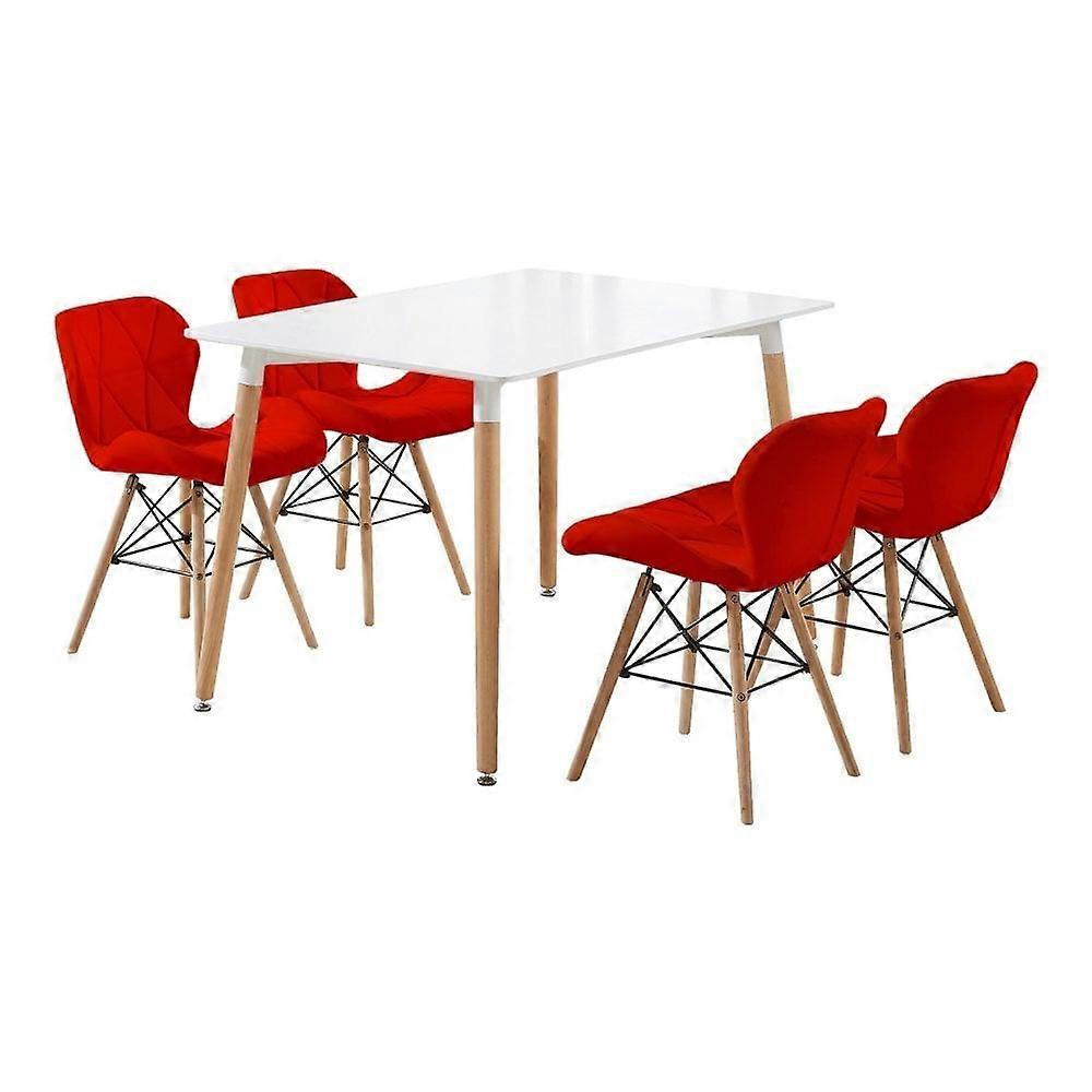Cecilia Halo Dining Set - A Table & 4 Chairs