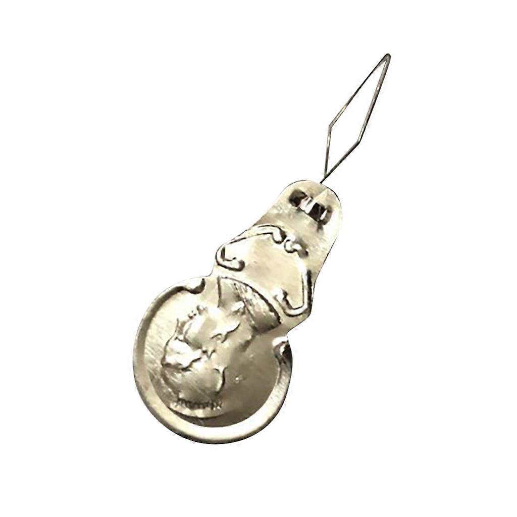 Silver 100PC Tone Wire Loop DIY Needle Threader Stitch Insertion Hand Sewing Too