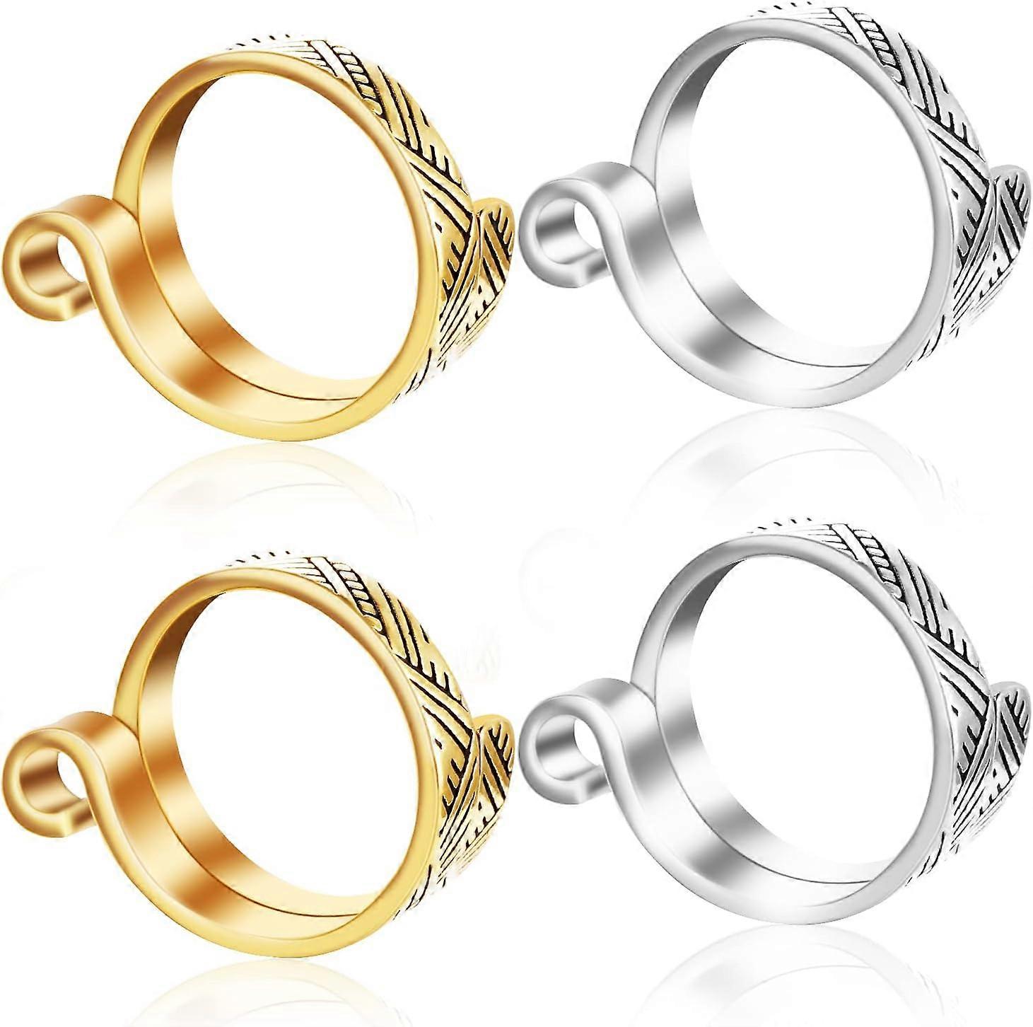 4Pcs Adjustable Hook Knitting Crochet Supplies Accessory,Crocheting Kit