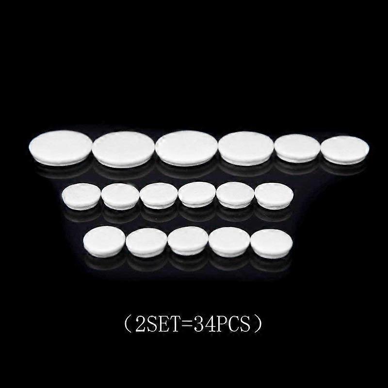 Comidox 17pcs Set Clarinet Leather Pads for Exquisite Wind Instrument Replacement Accessories 2Sets