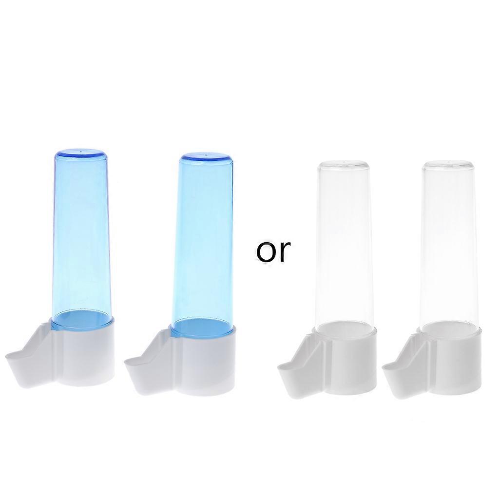 2pcs Bird Water Dispenser Automatic Feeder Plastic Food Container for Parrot