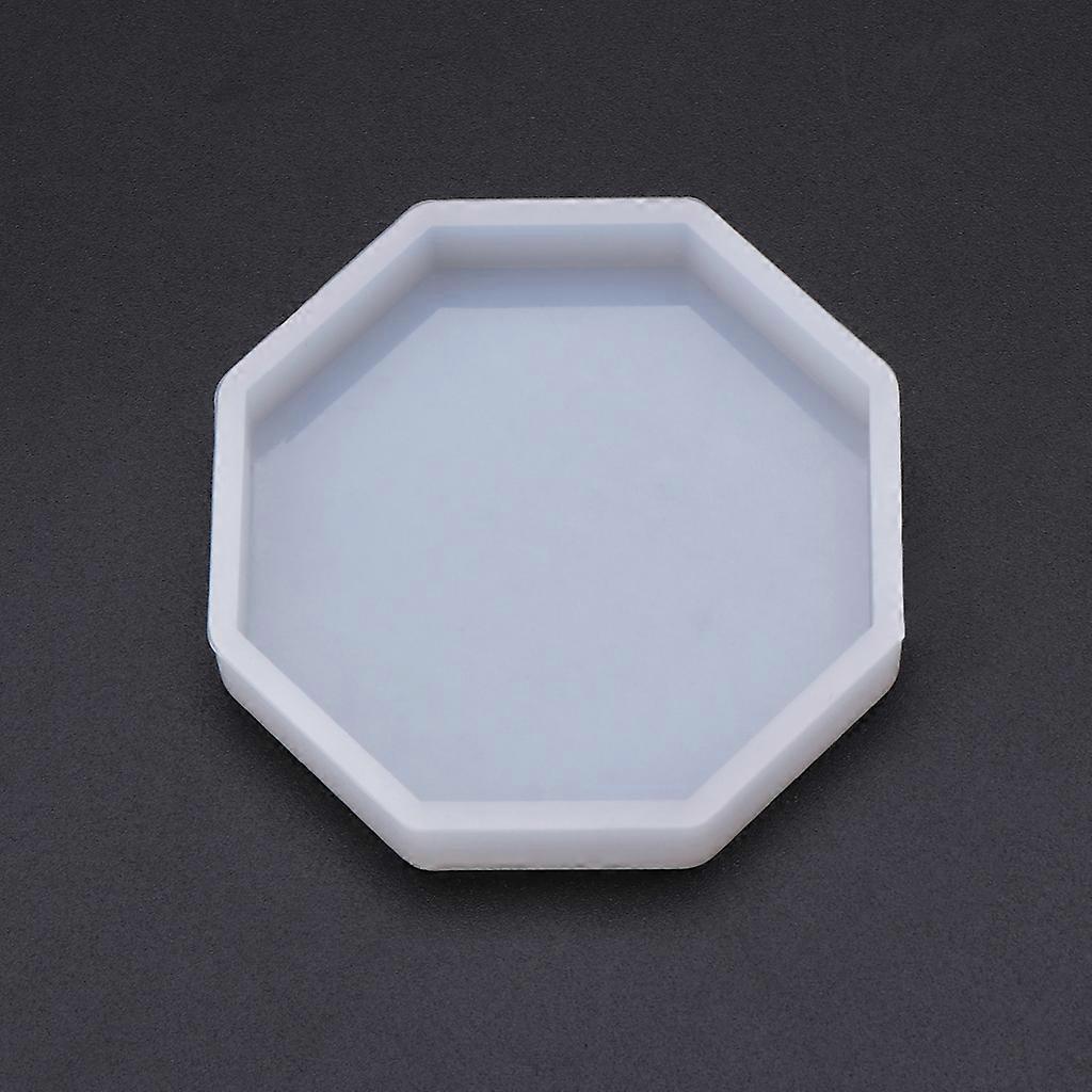 Geometric Hex/Octagon Coaster Mold for Creative Epoxy Resin Tray Silicone Mold