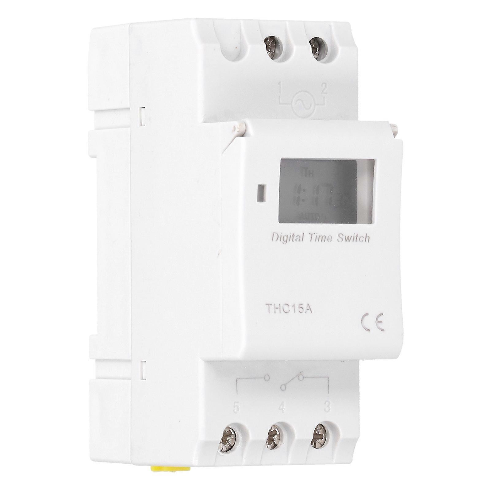 Digital Time Switch Real Time Display High Accuracy Anti Interference Programmable Timer Switch
