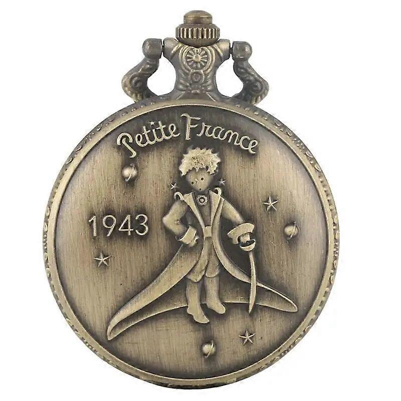 Ο Μικρός Πρίγκιπας Pocket Watch Vintage Quartz Analog Δημοφιλές Boy Girl Planet Blue Classic Kid Bronze Hot Movie