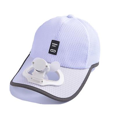 Sunscreen Visor Usb Charging Cap With Fan For Men And Women Fishing Couples