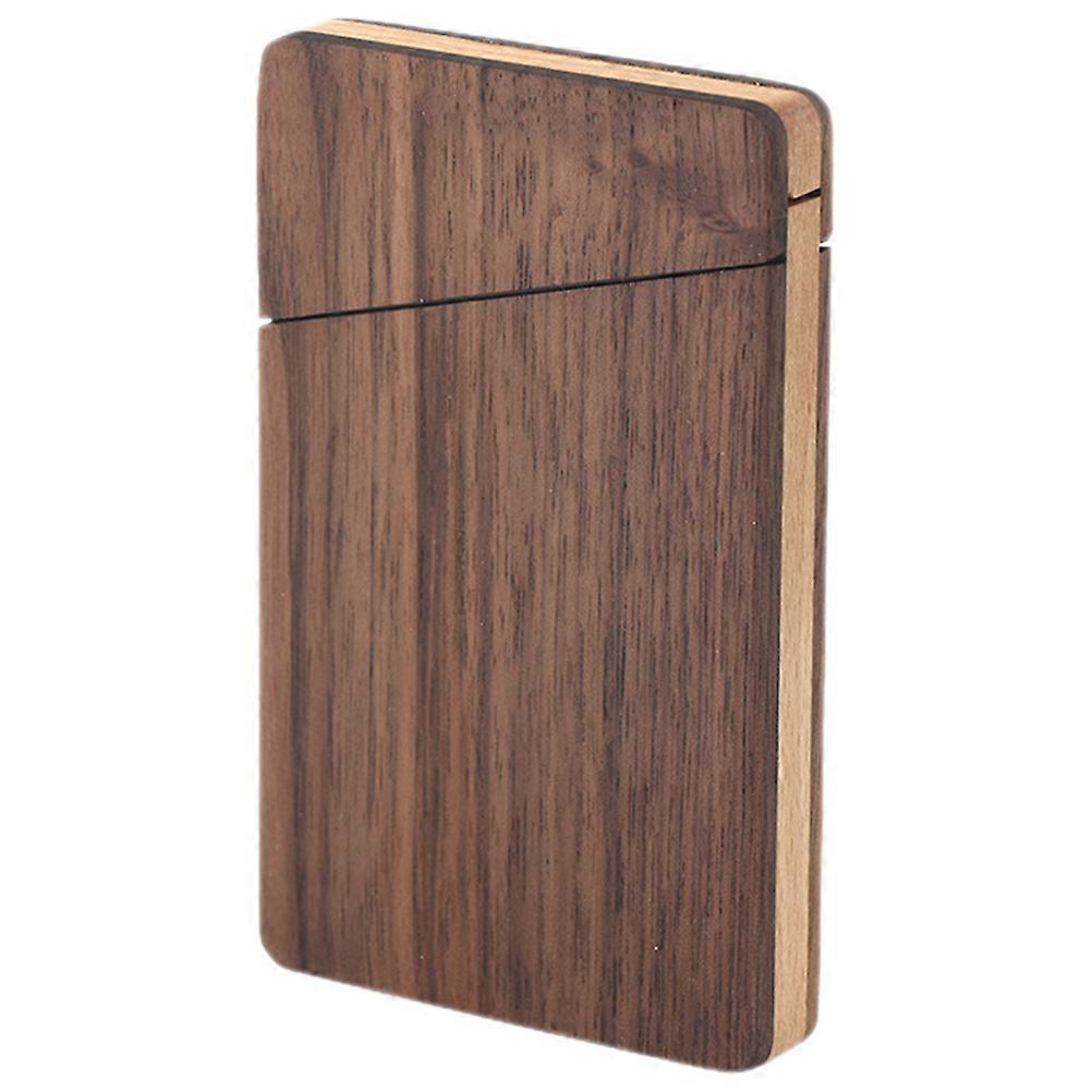 Visitkortshållare Simplicity-korthållare Visitkortsask i trä Korthållare i valnötsträ
