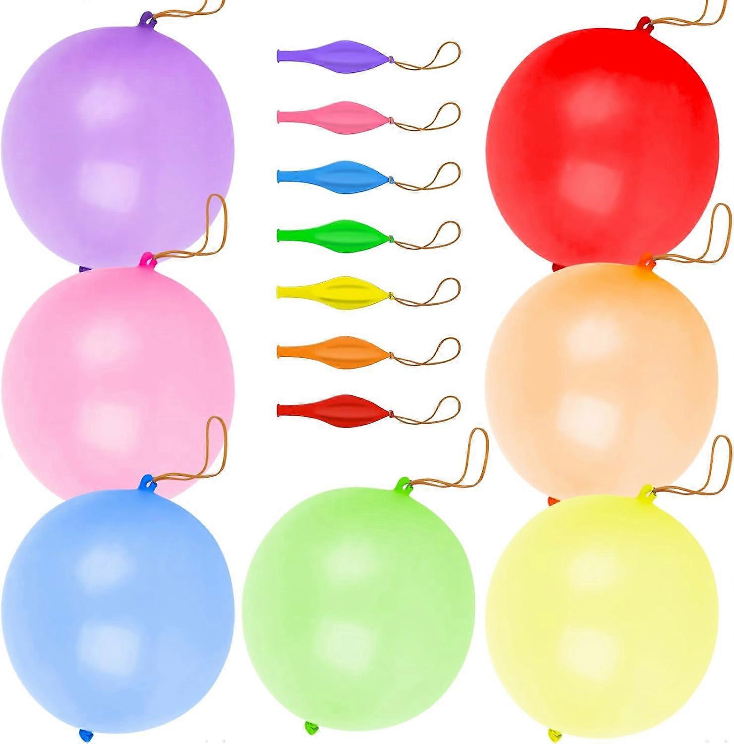 50 Pcs Ballons De Poinçon, Ballons De Rebond Colorés Ballon De Poinçonnage Ballons De Fête Pour Enfants Fête D’anniversaire Mariage