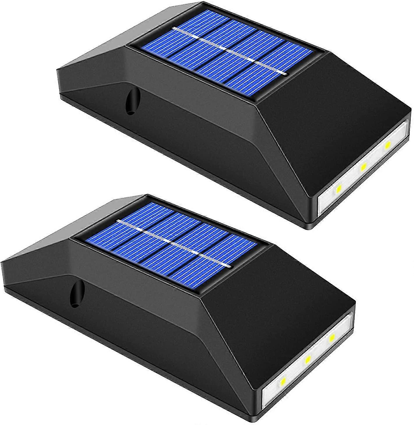 Solar Security Lights Outdoor, 6 Led Solar Motion Sensor Security Lights Waterproof,2pc