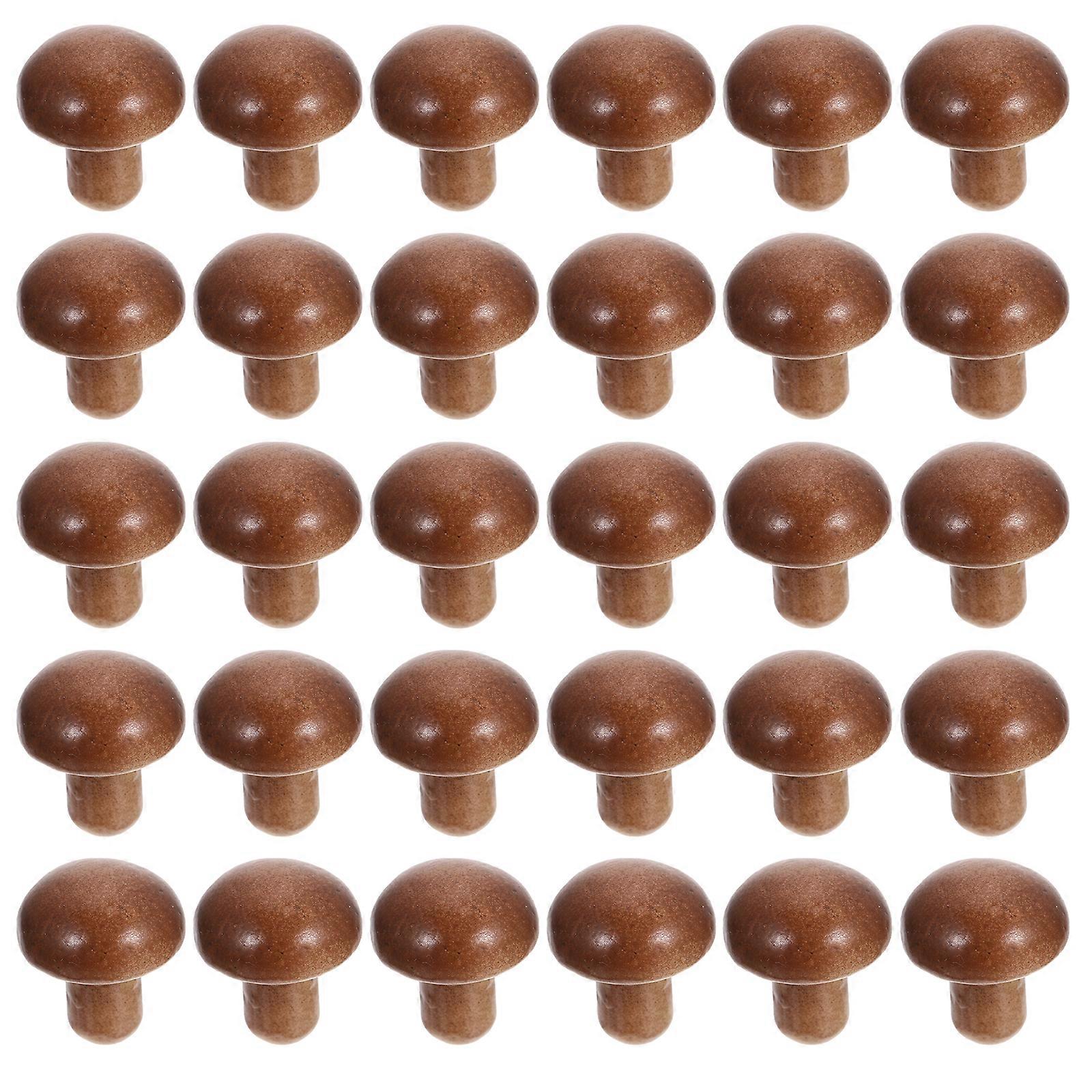 50PCS Simulated Micro Landscape Mushroom Decors Multipurpose Mini Mushroom Ornaments
