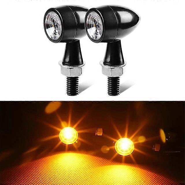 8mm LED Motorcycle Turn Signal Flashing LED Turn Signal Motorcycle Light Mini Bullet LED Turn Signal Moto For Bobber