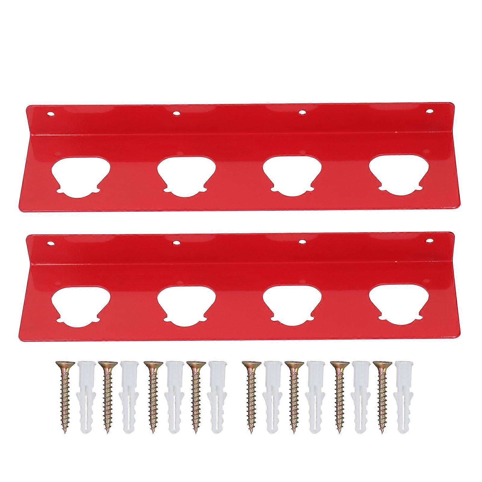 2 Pack Lithium Battery Wall Mount Holder, 4 Hole Storage Shelf for M12B2, M12B4 and M12B6 Power Tools