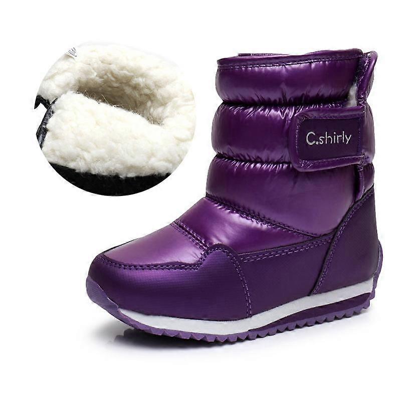 Kids Winter Snow Boots Waterproof Slip Resistant Shoes