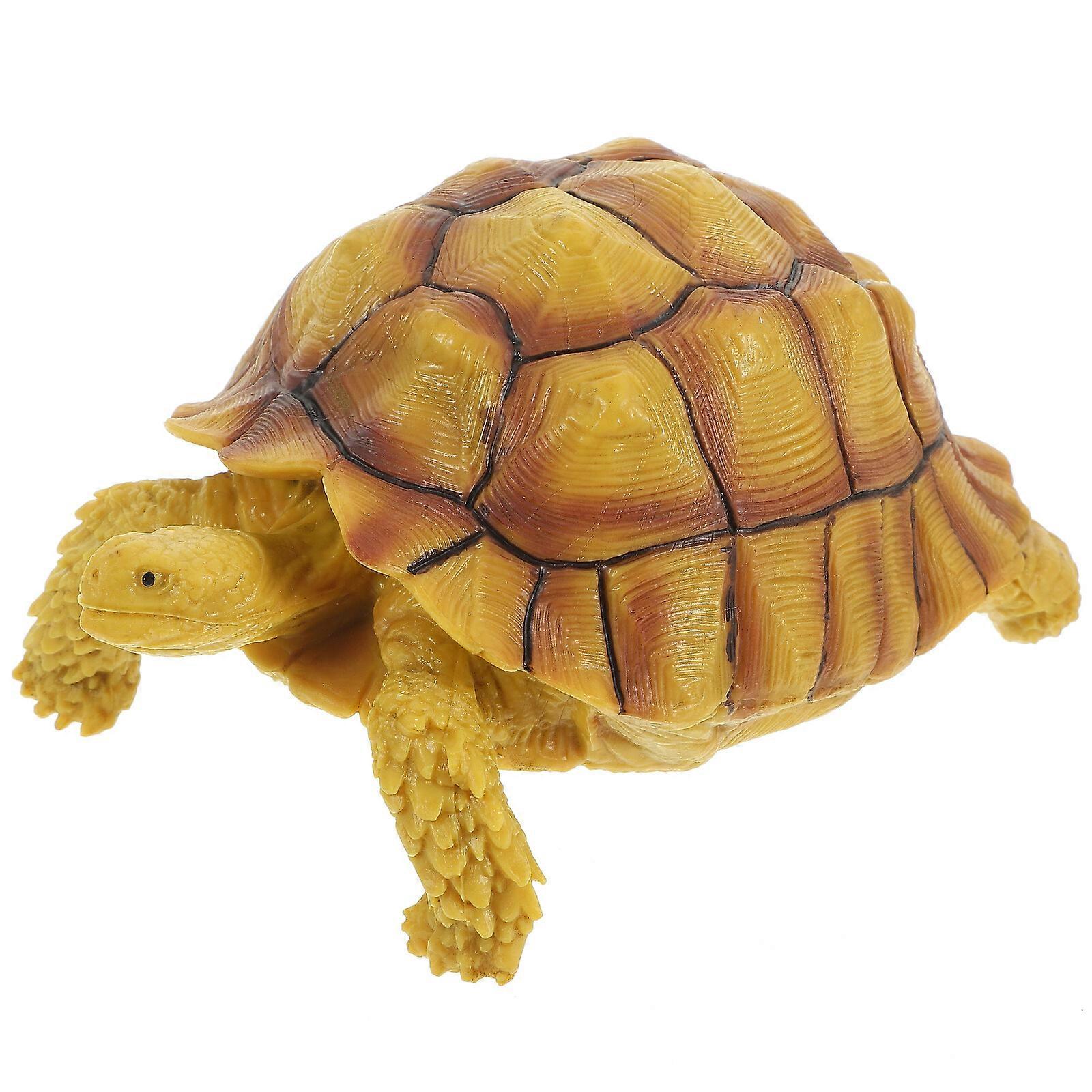 Simulation Turtle Ornament Realistic Turtle Figurine Model Early Education Animal Statue