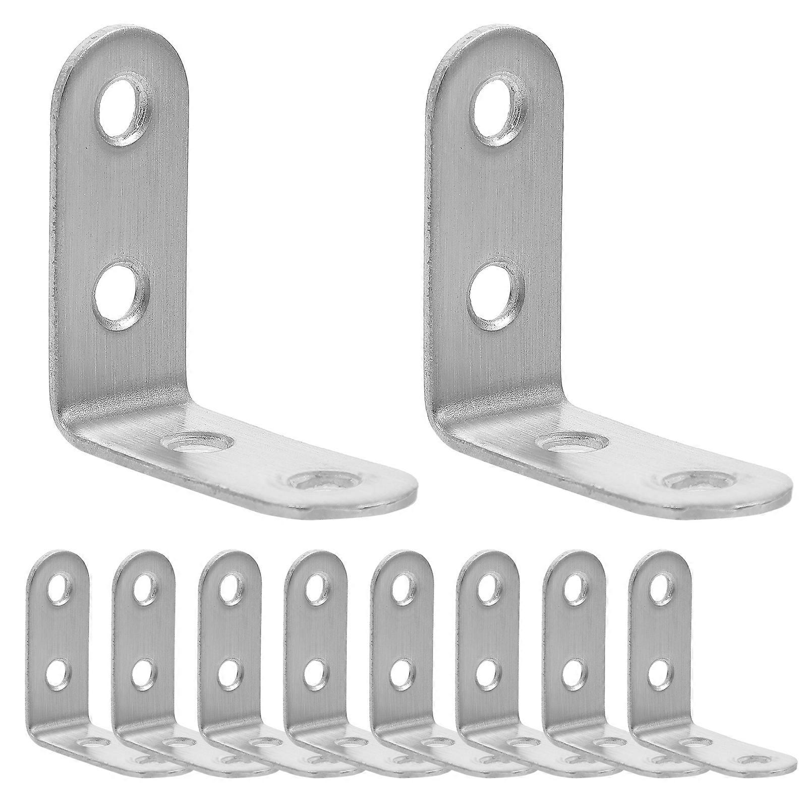 10pcs 90 Degree Corner Brace Corner Brackets Small Shelf Brackets Right Angle Brackets