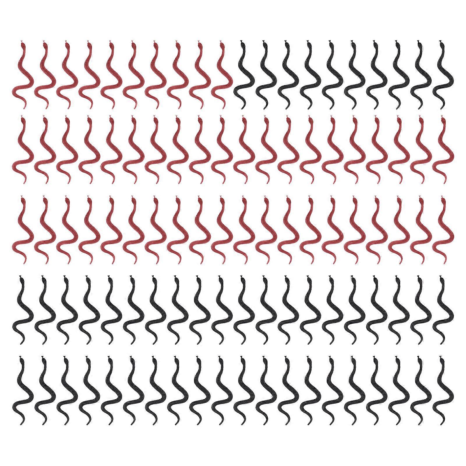 100st falska ormar halloween ormar realistiska ormleksaker halloween skämtleksaker