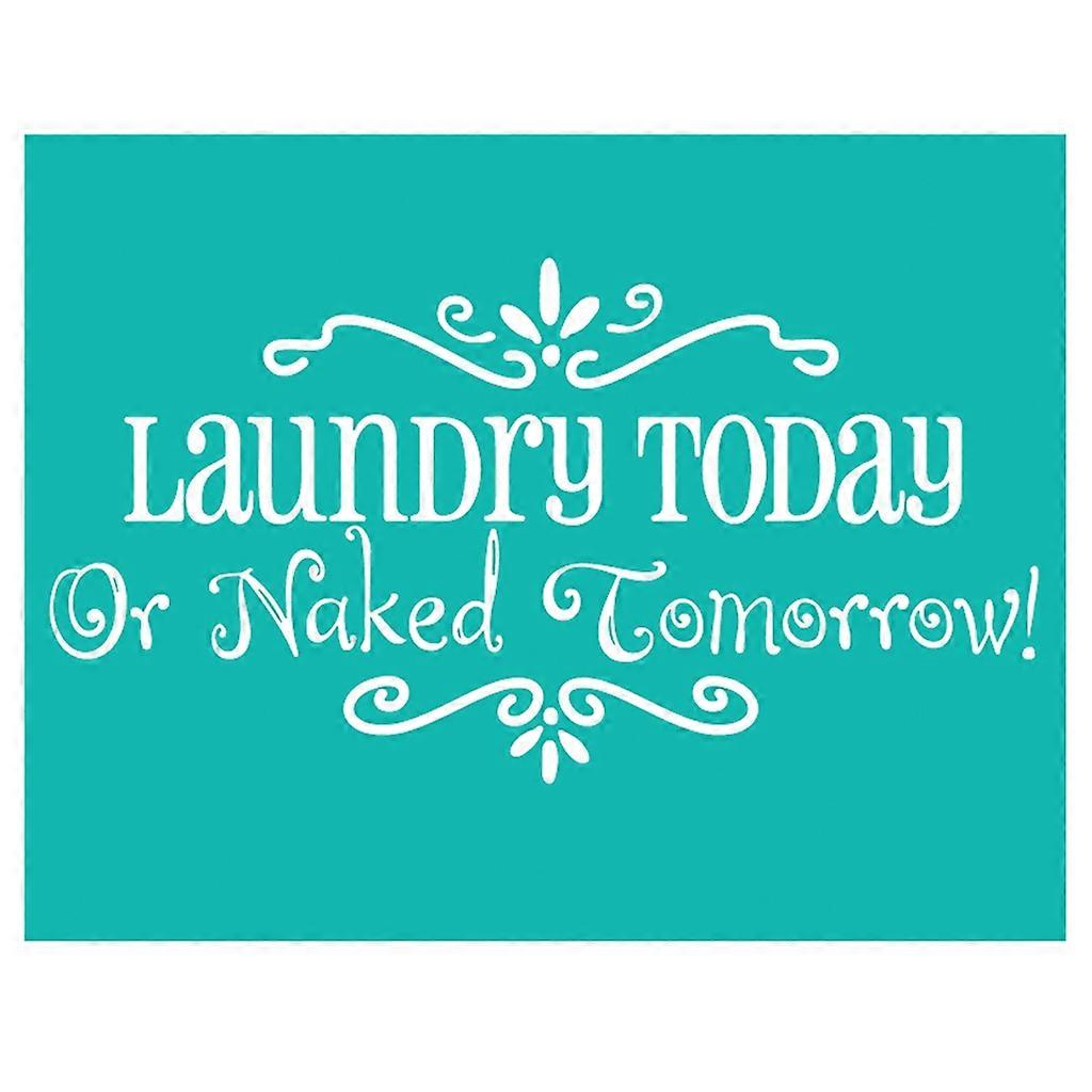 Laundry Today Sign Mesh-Screen Stencils Reusable Silk Screen Stencils DIY Crafts