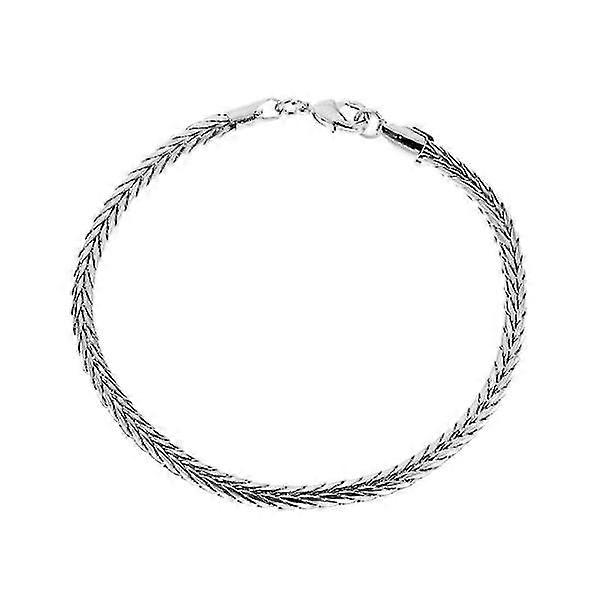 シルバーのブレスレットチェーンメンズブレスレットリンクシルバーチェーンシルバー-MXBC