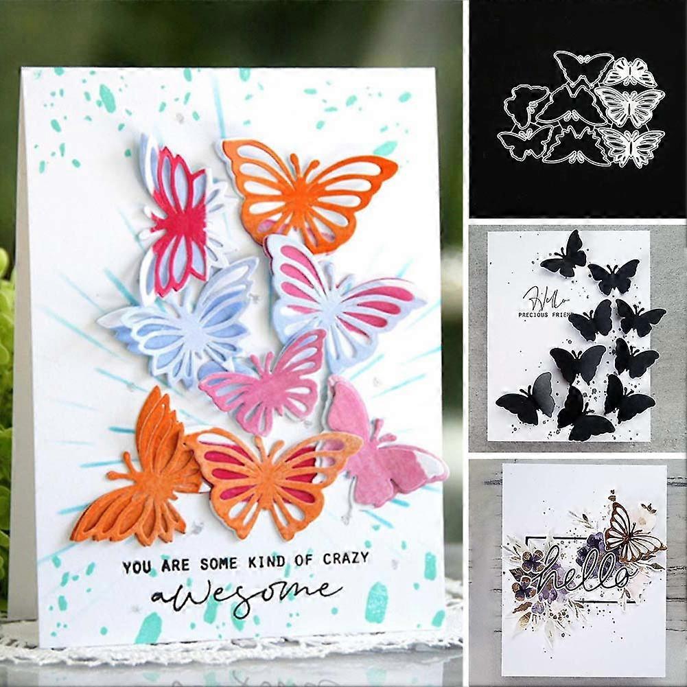 Πεταλούδα Metal Cutting Dies DIY Λεύκωμα Ανάγλυφο χαρτί κάρτα άλμπουμ Punch Stencil mengxi