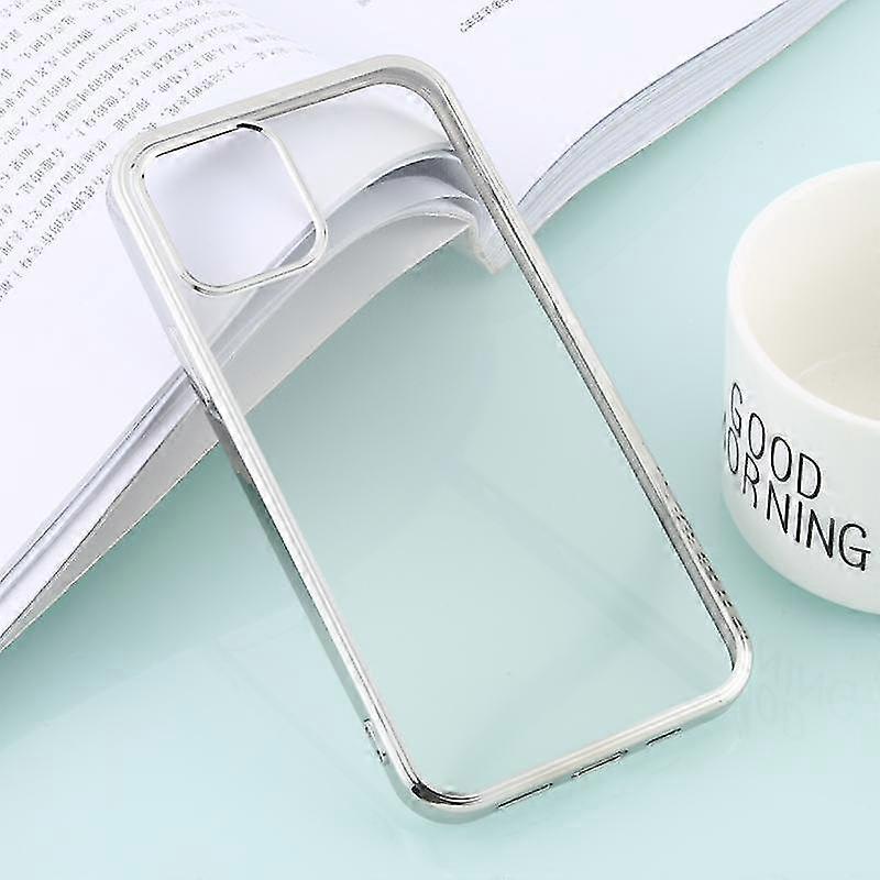 For Iphone 12 Mini Ultra-thin Plating Tpu Protective Soft Case(black)