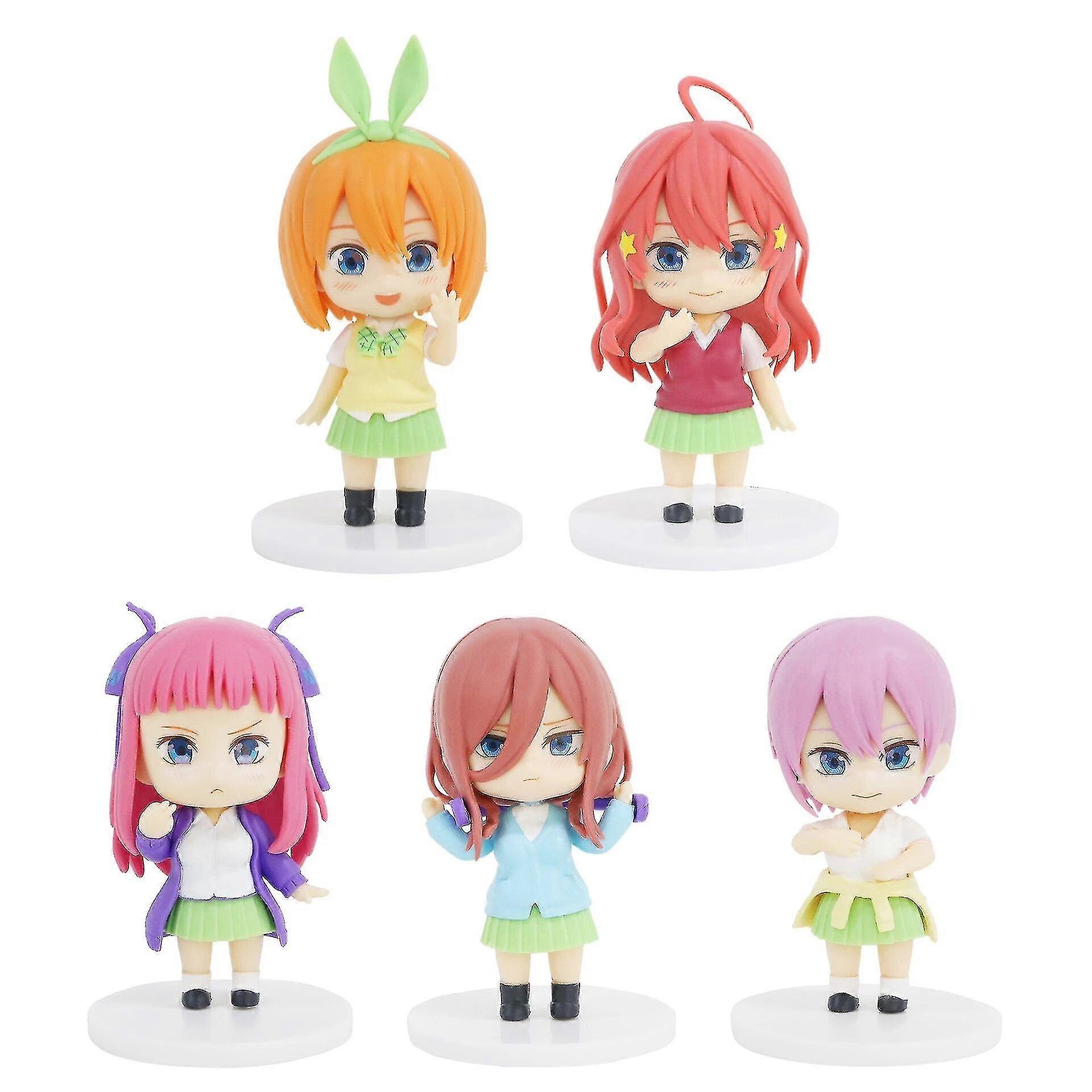 5pc/1set Anime The Quintessential Quintuplets Figure Cute Q High Quality