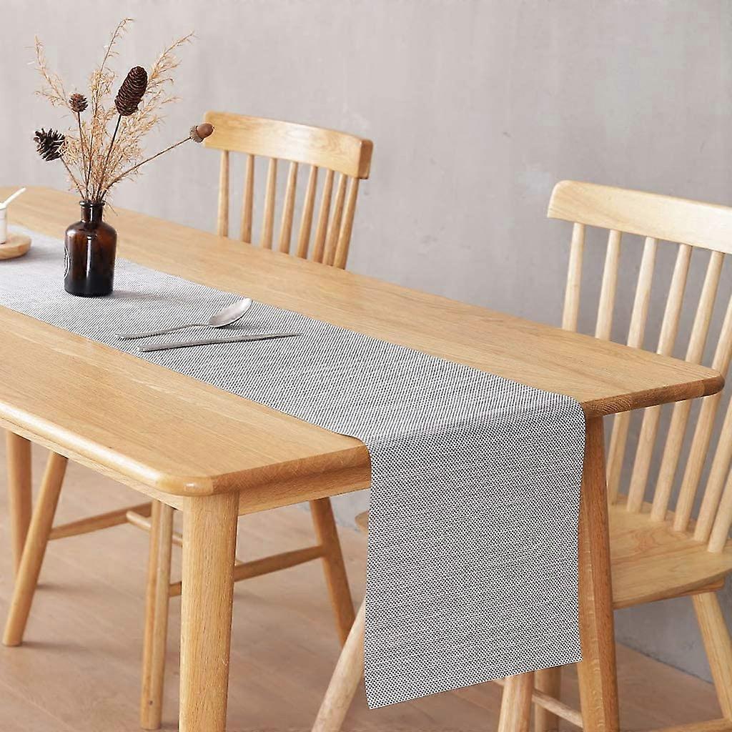 PVC Table Runner 12"x72" Non-Slip Heat Resistant Waterproof Table Runner Tablecloth Modern Table Run