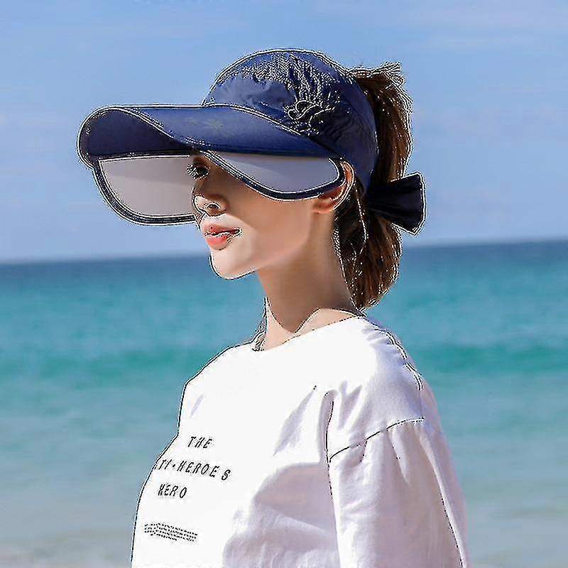 Summer Scalable, Uv Protection Visor Hatsnavy