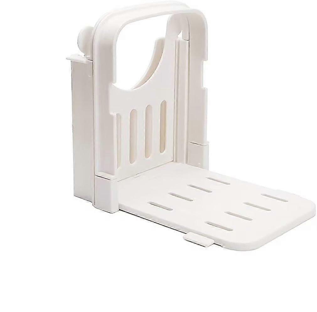 Bread Slicer, Foldable Bread Toast Slicer Loaf Slicer Cutter, Adjustable Folding Bread Bread Cutter For Cutting Bread(1pc, White)