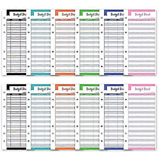 2023 A6 PU Leather Budget Binder Notebook Cash Envelopes System Set,with Binder Pockets for Money Budget Saving Bill Organizer