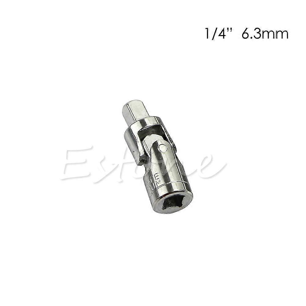 Universal Joint Set Ratchet Angle Extension Bar Socket Adapter 1/4"