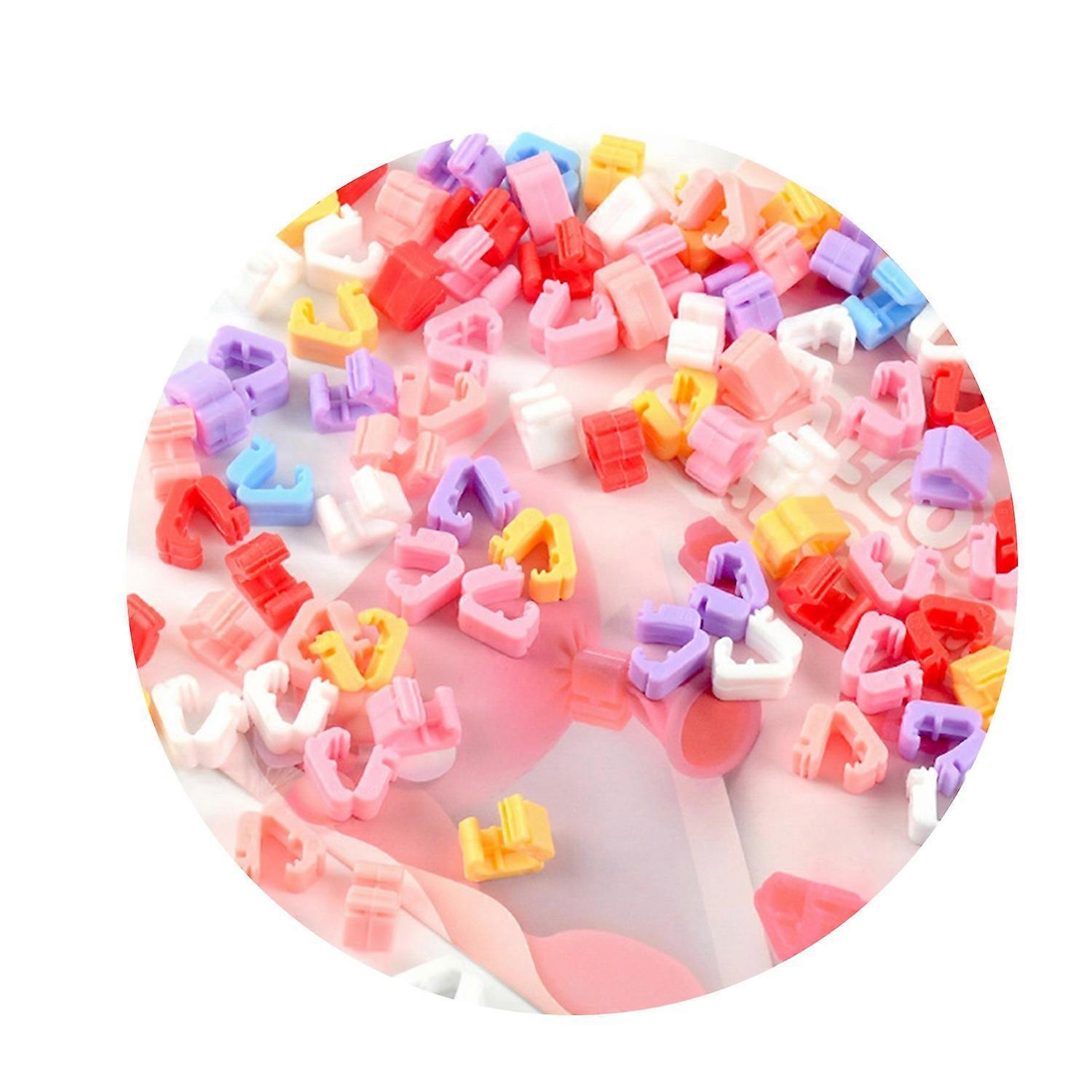 100Pcs/Bag Balloon Sealing Clip Reusable Leak-proof Plastic V Shape Ballon Button Clip Party