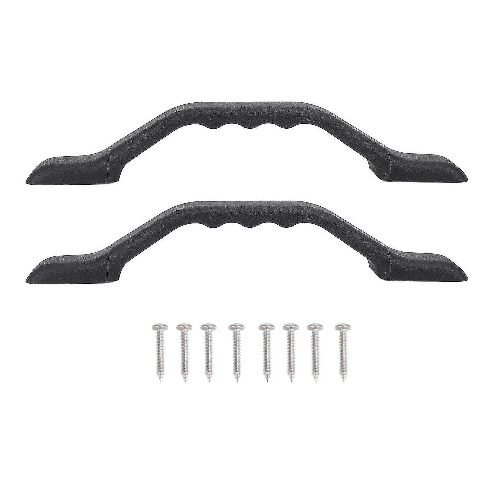 2pcs RV 门把手尼龙 RV 入口门辅助把手,适用于 RV Step Travel Trailer 马桶 232mm 黑色