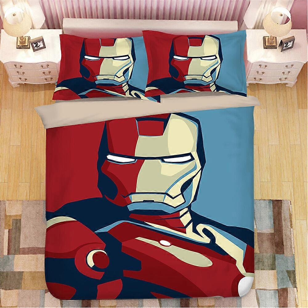 v3083 Bed Sheets Iron Man  Doona Duvet Cover Set       Bed Sheets IU3083