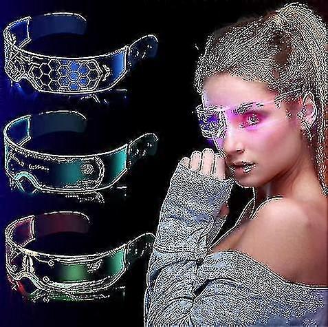 Led Glasses 7 Colors Futuristic Glasses