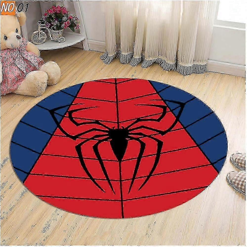 American Superhero Round Soft Printed Carpet Study,computer,living,bedroom Mat