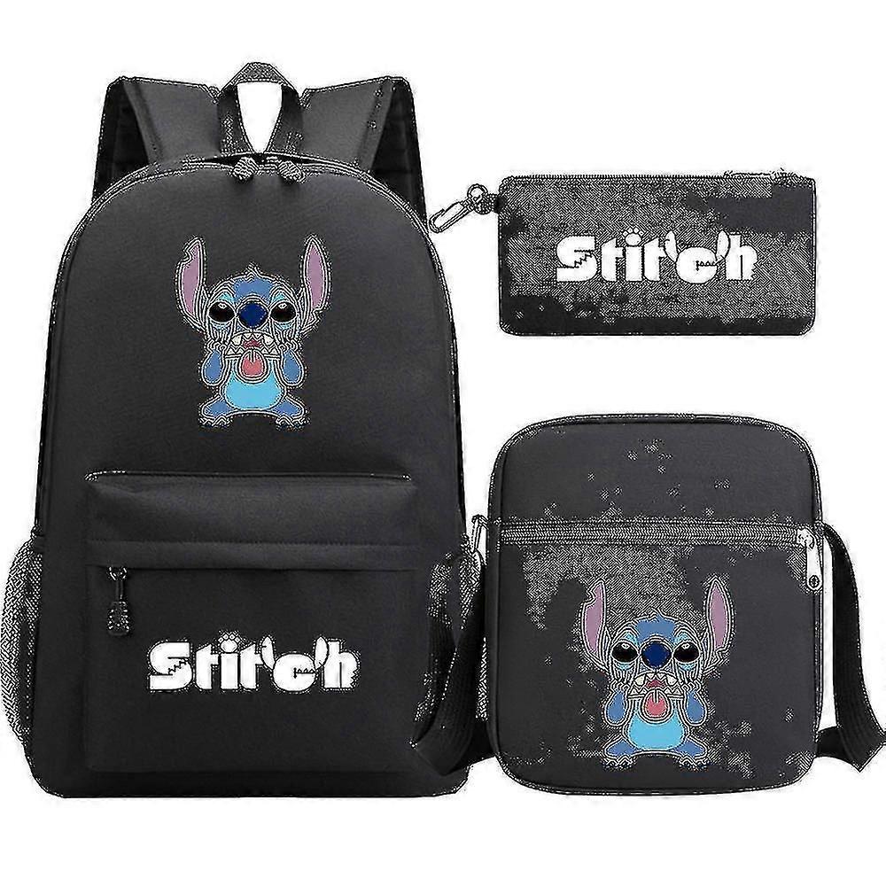 Stitch Print Backpack Game Peripheral Anime Student Backpack Youth Travel Outdoor Backpack