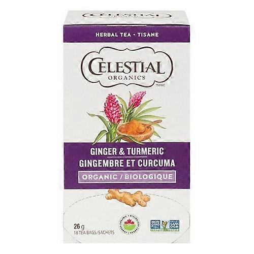 Celestial Seasonings 有机姜姜草茶,18 袋(6 箱)