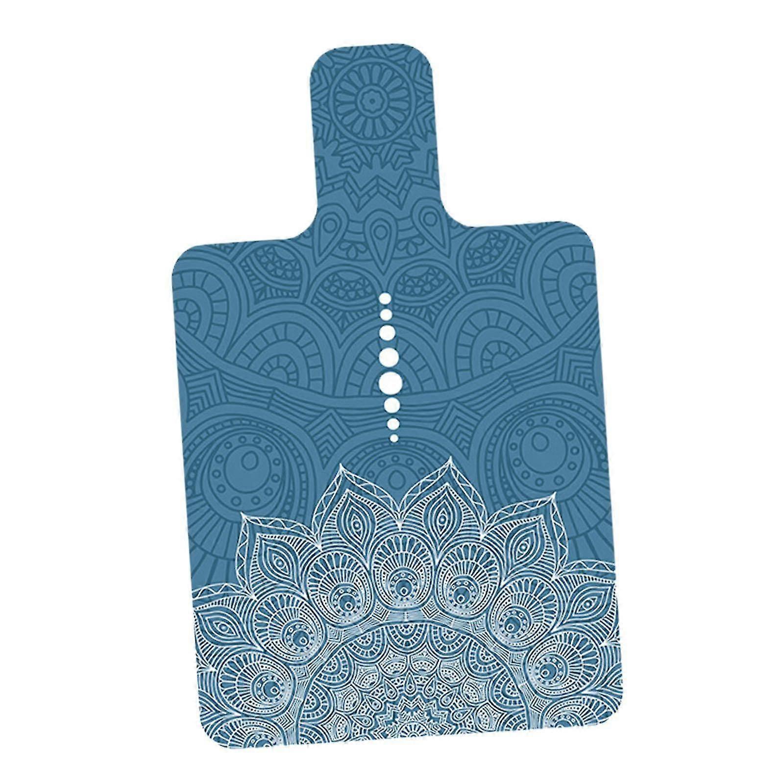 Pilates Mat For Reformer Anti Slip 39 X 24inch Towel Printed Travel Yoga Mat Dark Blue