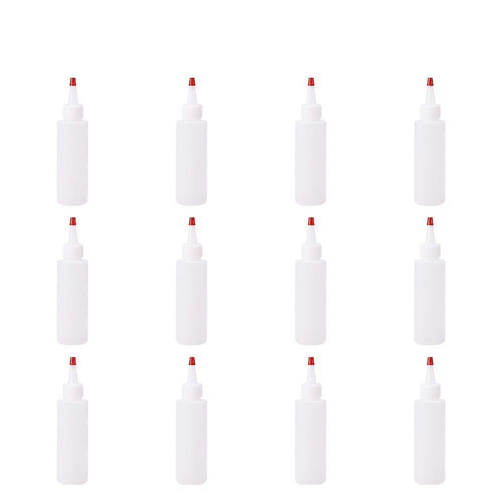 Plastic Glue Bottles White 125x42x1.2mm 12pcs/set