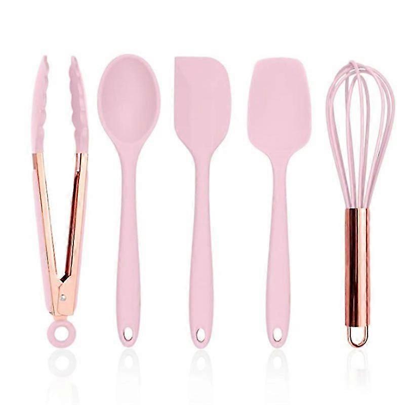 5-piece Silicone Cooking Utensils Set - Kitchen Tools For Nonstick Cookware