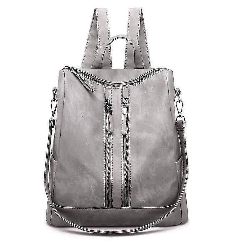 Women's Anti-theft Leather Backpack, Handbag