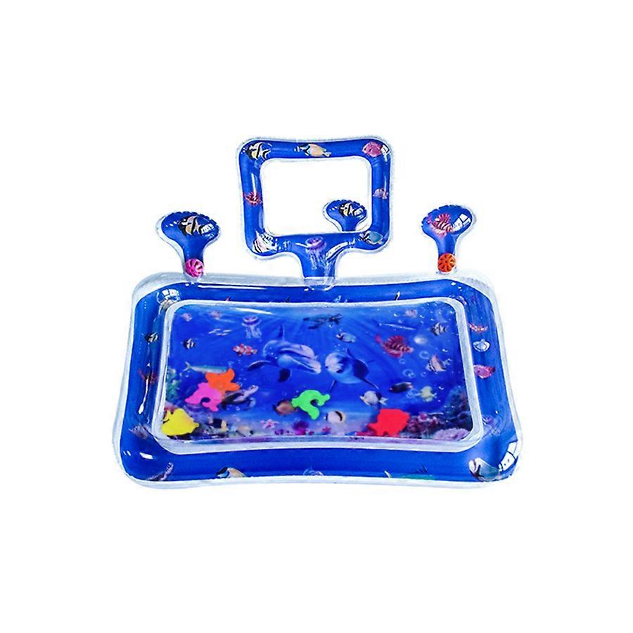 Crawling Training Baby Water Mat with Dolphin Mirror Square Shape