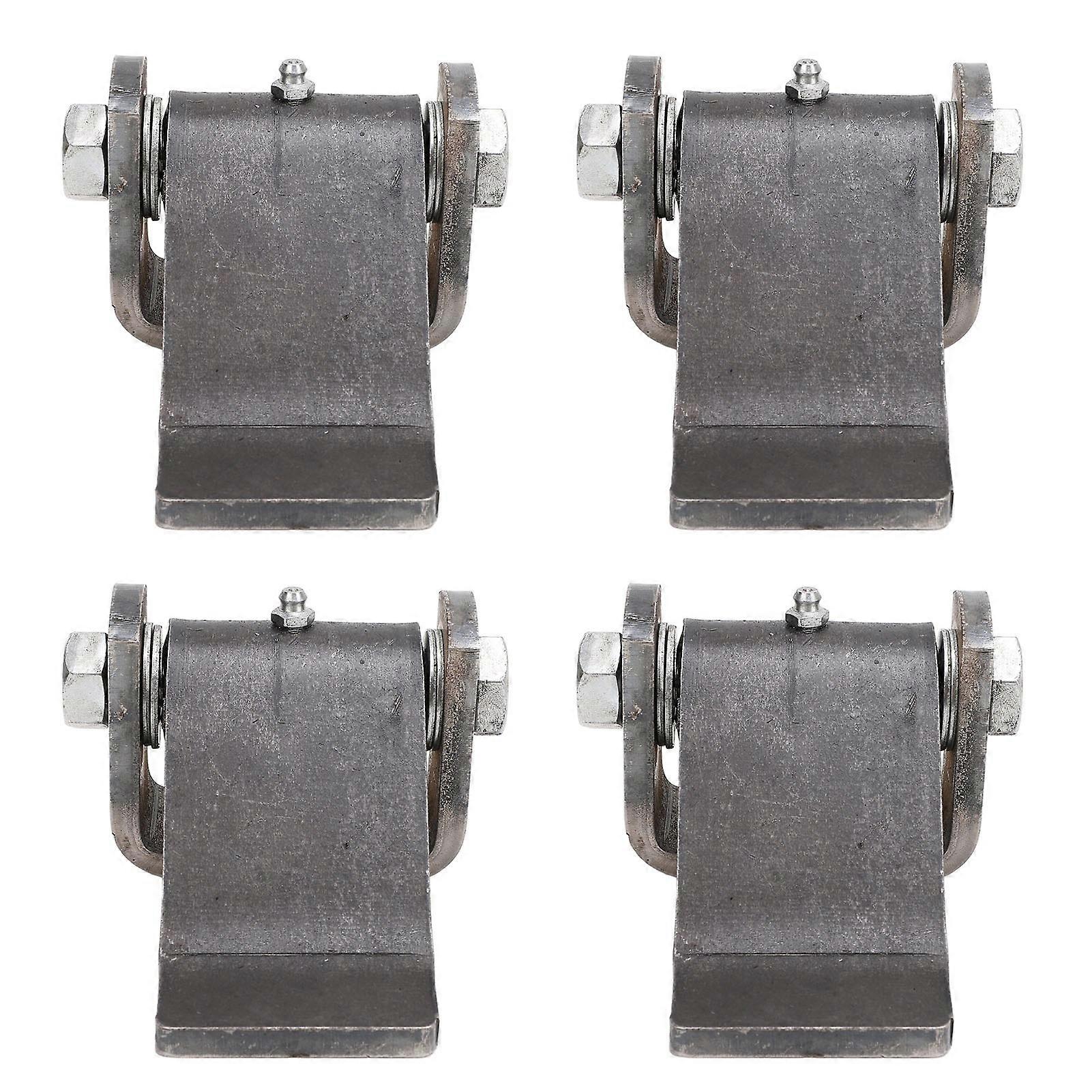 4 Pcs 5‑3/8 Inch Dump Trailer Hinges Heavy Duty Steel Strap Style Short ...