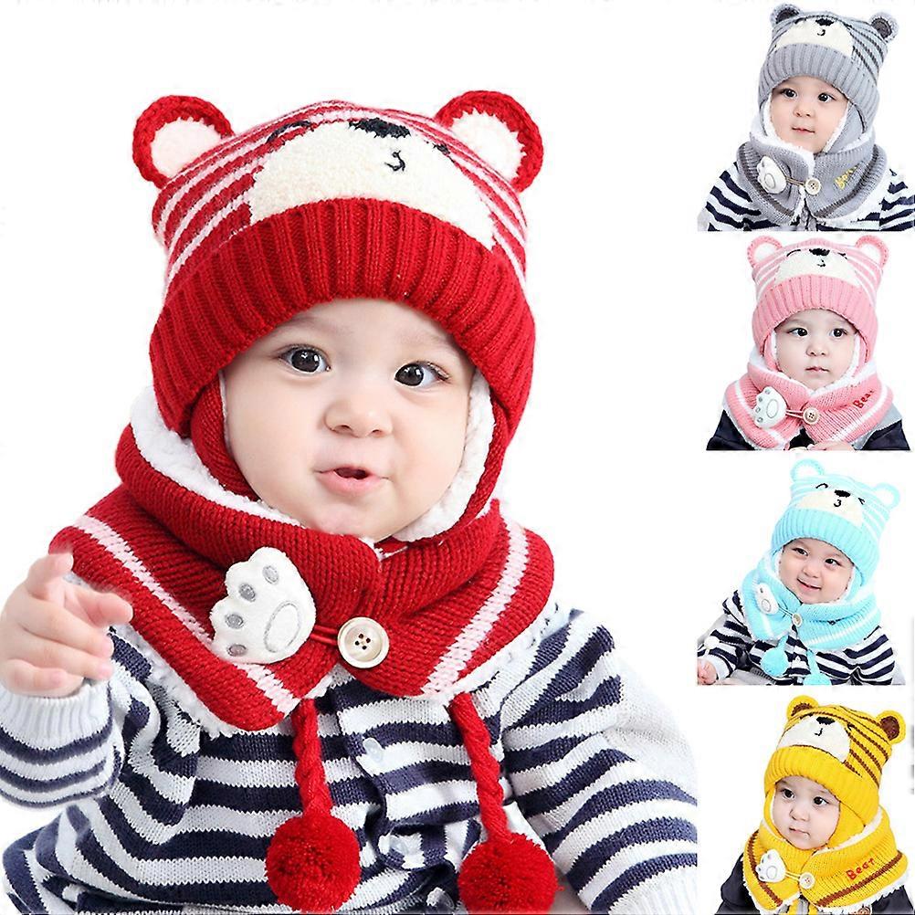 Knitted Fleece-Lined Earflap Hat