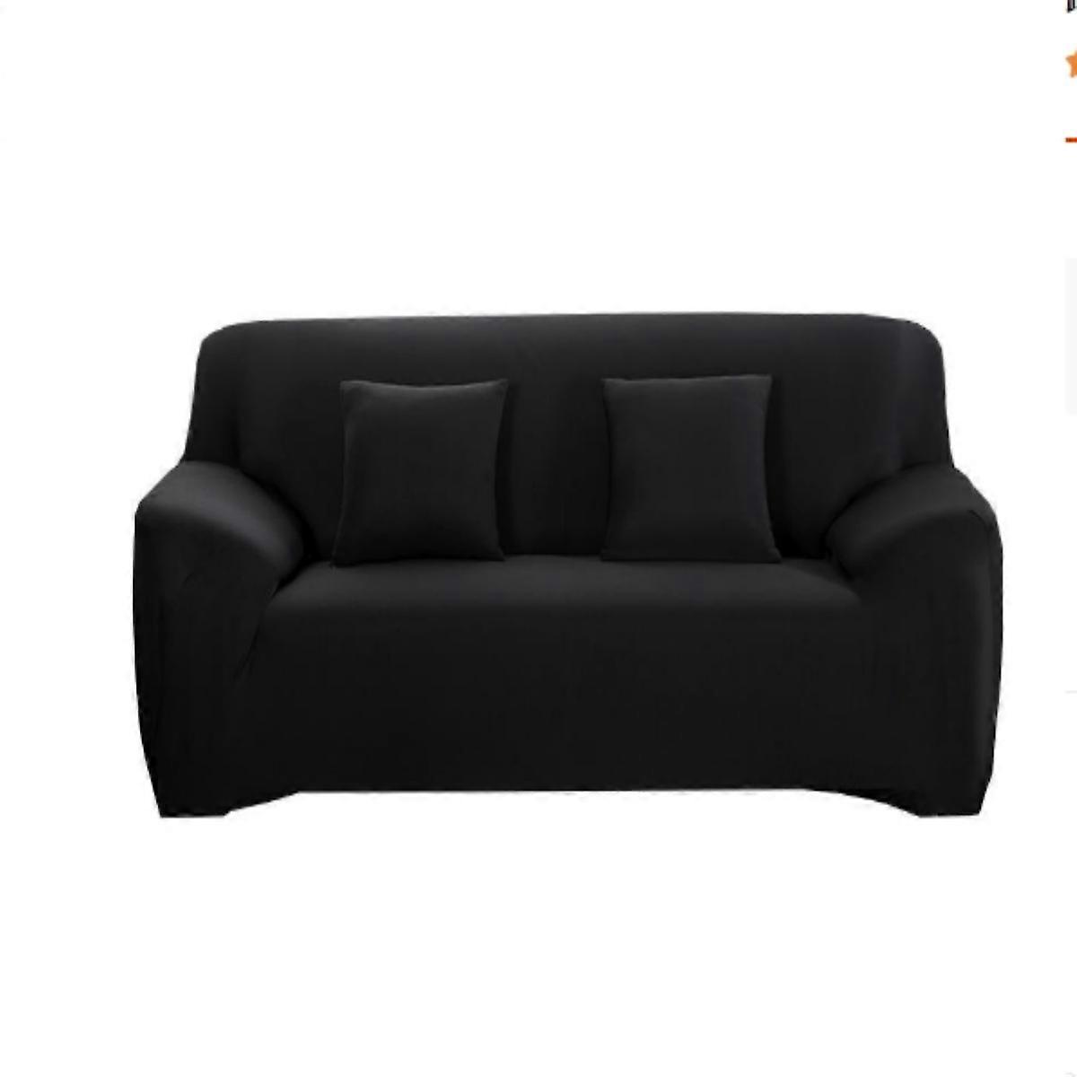 Title: Stretchy 3-Seater Sofa Cover – Black, Universal Fit, Easy Installation & Protection for Your Sofa