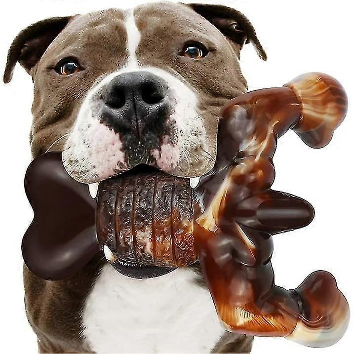Dog Toys for Aggressive Chewers, Dog Chew Toys,Indestructible Dog Toys for Large Breed, Bacon Flavo