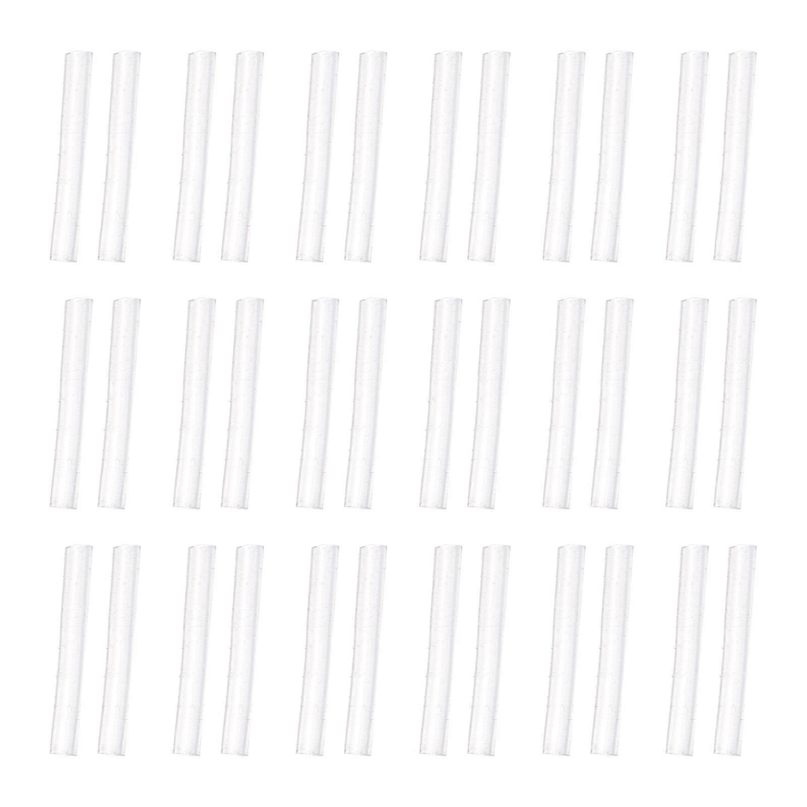 100 Pcs Silicone Earring Sleeves for Sensitive Ears: Soft Clear Protectors Comfortable Transparent Earring Backs for Studs