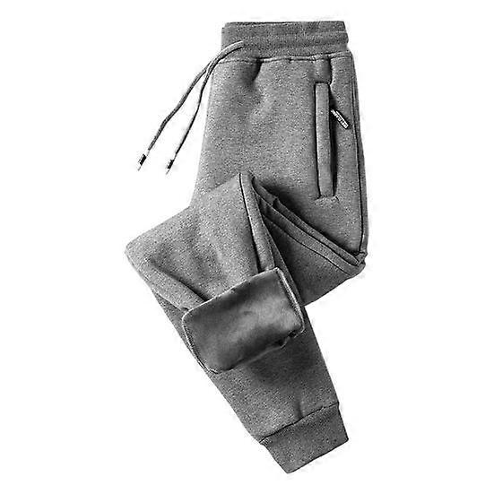 Sweatpants Stylish All Match Straight Men Pants Plush Thermal Trousers Men Trousers for Yoga